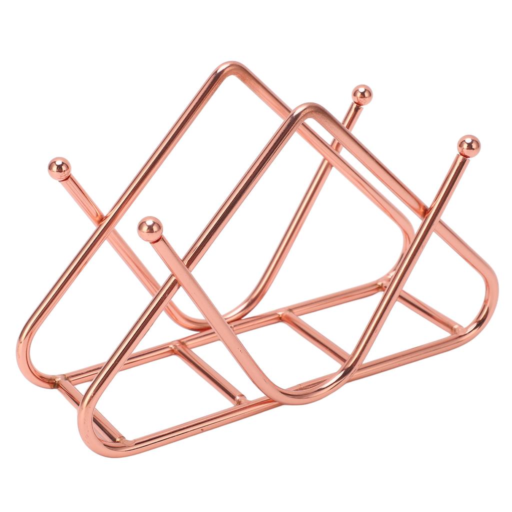 Napkin Holder Iron Art Vertical Style V Shape Large Capacity Bottom Thickening Widening Design Paper