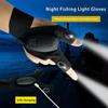 ZS-008 Night 2pcs Light Fingerless Glove Waterproof Led Fishing Gloves Camping Hiking Survival Rescue Multi Light Tool Outdoor Tool