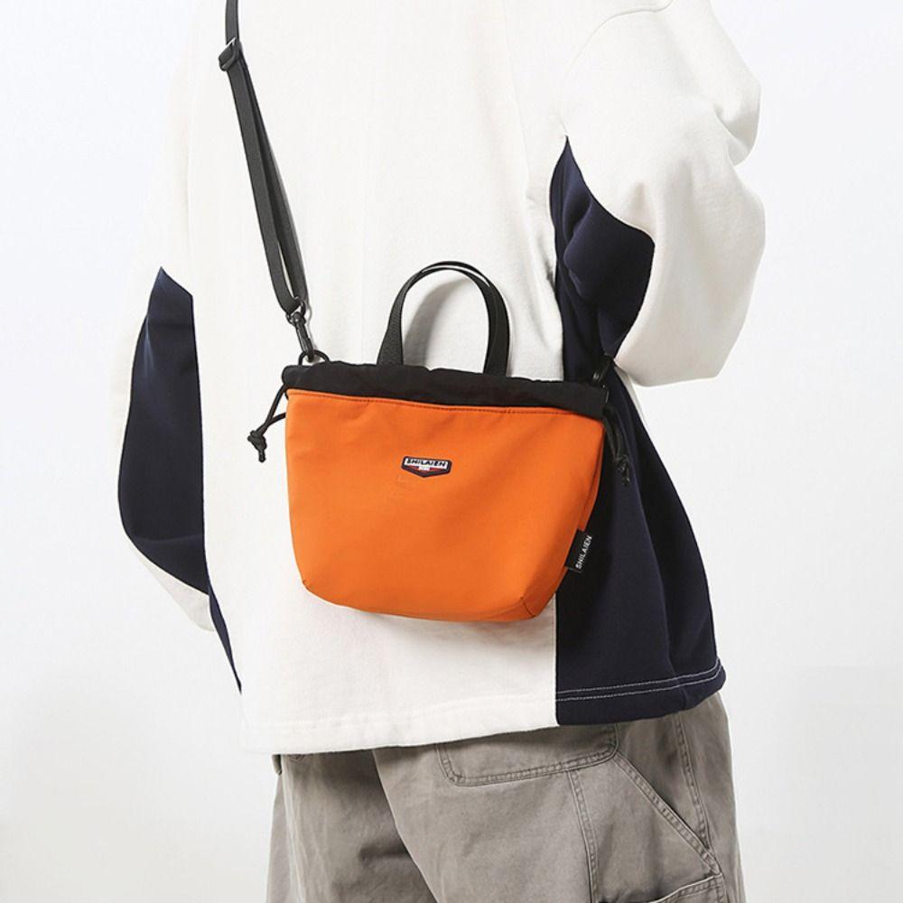 Portable Men Crossbody Bag Harajuku Mobile Phone Pack New Trend Nylon Shoulder Bag  Unisex