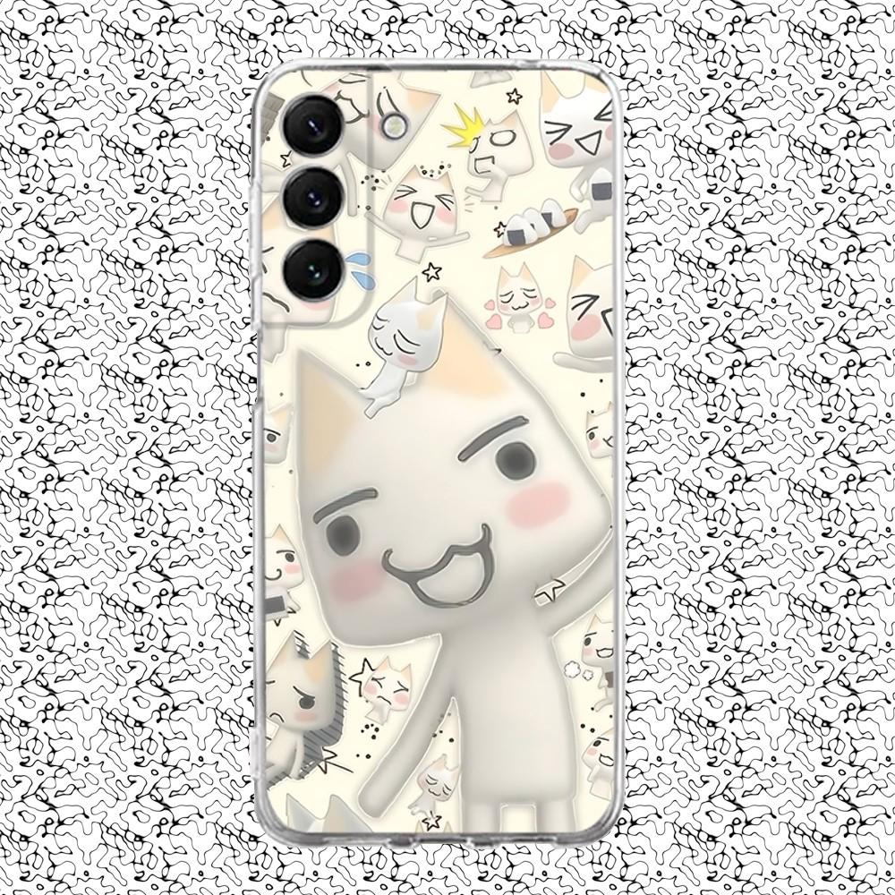 Cute T-Toro I-Inoue Cat Phone Case Silicone For Samsung S30,23,21,22,20 FE lite,S10,9,PIus Note20ultra Soft Transparent