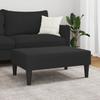Footstool Black 77 X 55 X 31 Cm Velvet