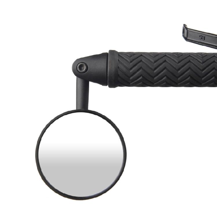 360 Degree Rotation Bike Handlebars Mirror With Gibbous Lens Wide Compatibility For Road Mountain Electric Bicycles