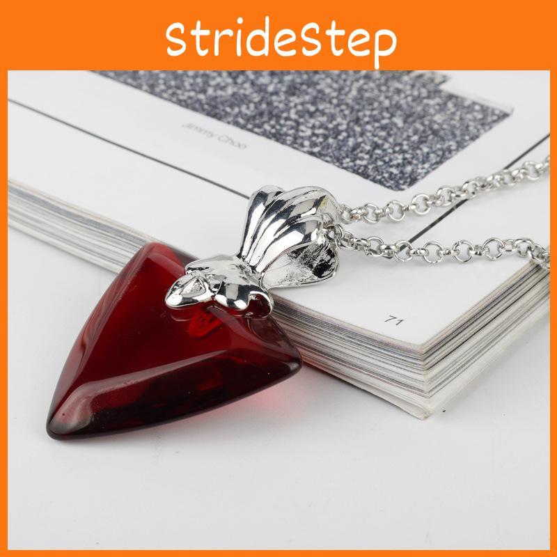 Tohsaka Night Fate Rin Necklace With Resin Heart For Cosplay Travel Or Use Gift