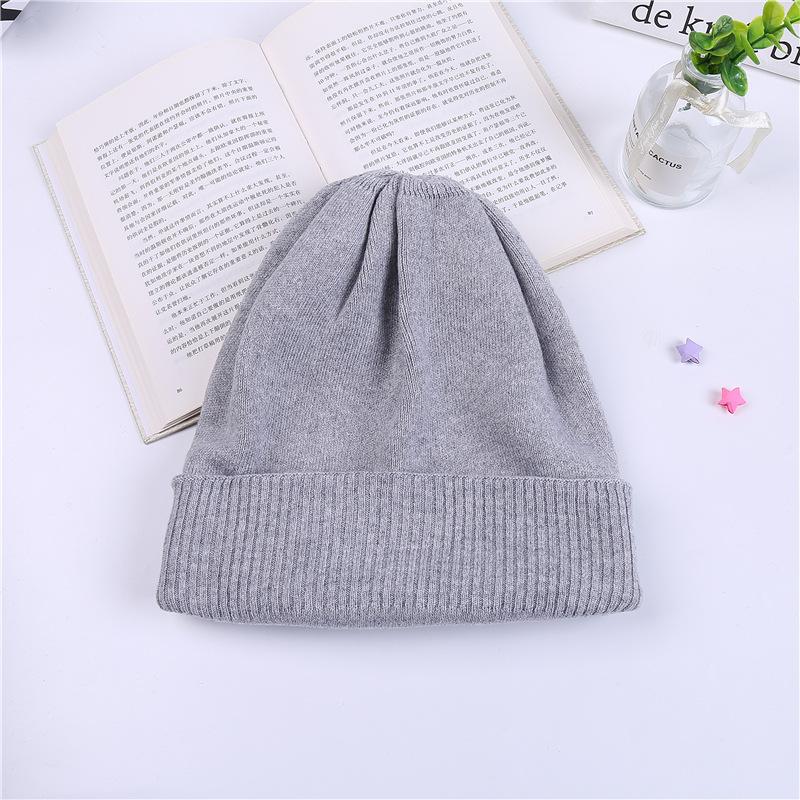Large Head Circumference Winter Warm Knit Hat for Women, Autumn and Winter Korean Style Postpartum Winter Maternity Beanie