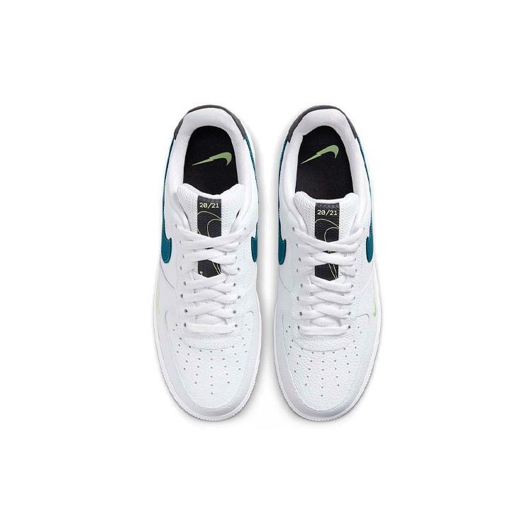 New Nike Air Force 1 Low Split Swoosh White Aquamarine DJ6894-100