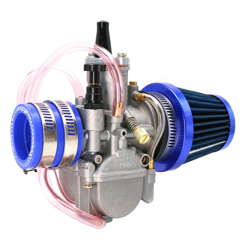 Alconstar- 21 24 26 28 30 32 34mm Keihin PWK Carburetor with Air Filter 2/4T Carb Fit Motorcycle Motocross Dit Pit Bike Moped CB