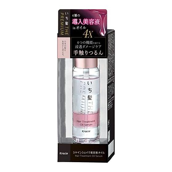 Ichikami THE PREMIUM 4X Shine Shake Serum Oil 60ml | No-rinse hair oil Hair care Shiny hair Introduction Serum Damage Repair