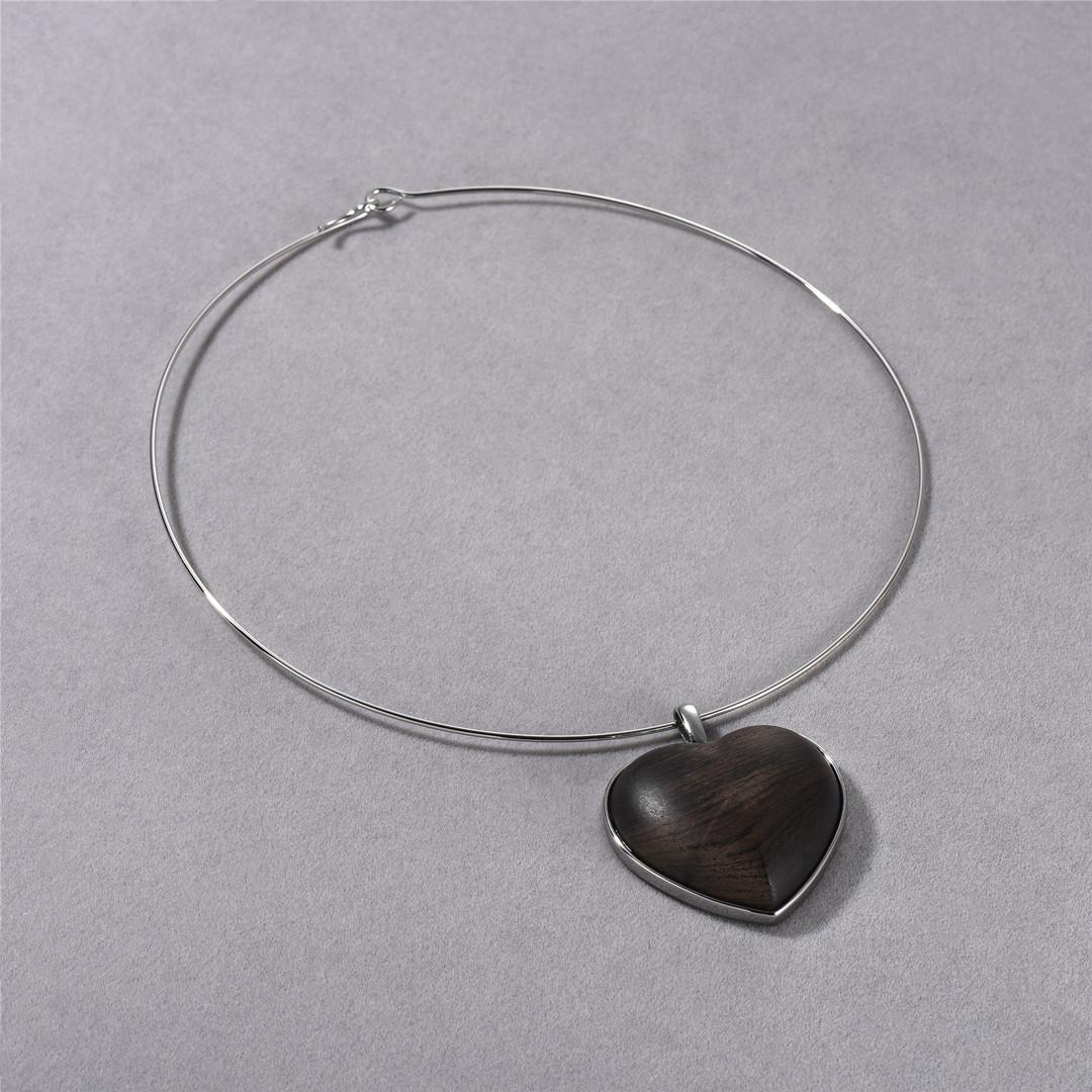 

Fashion Commuter Must Enter Heart-Shaped Pendant Collar Women S Light Luxury Niche Design High-End Sense Retro Trendy Collarbone Chain