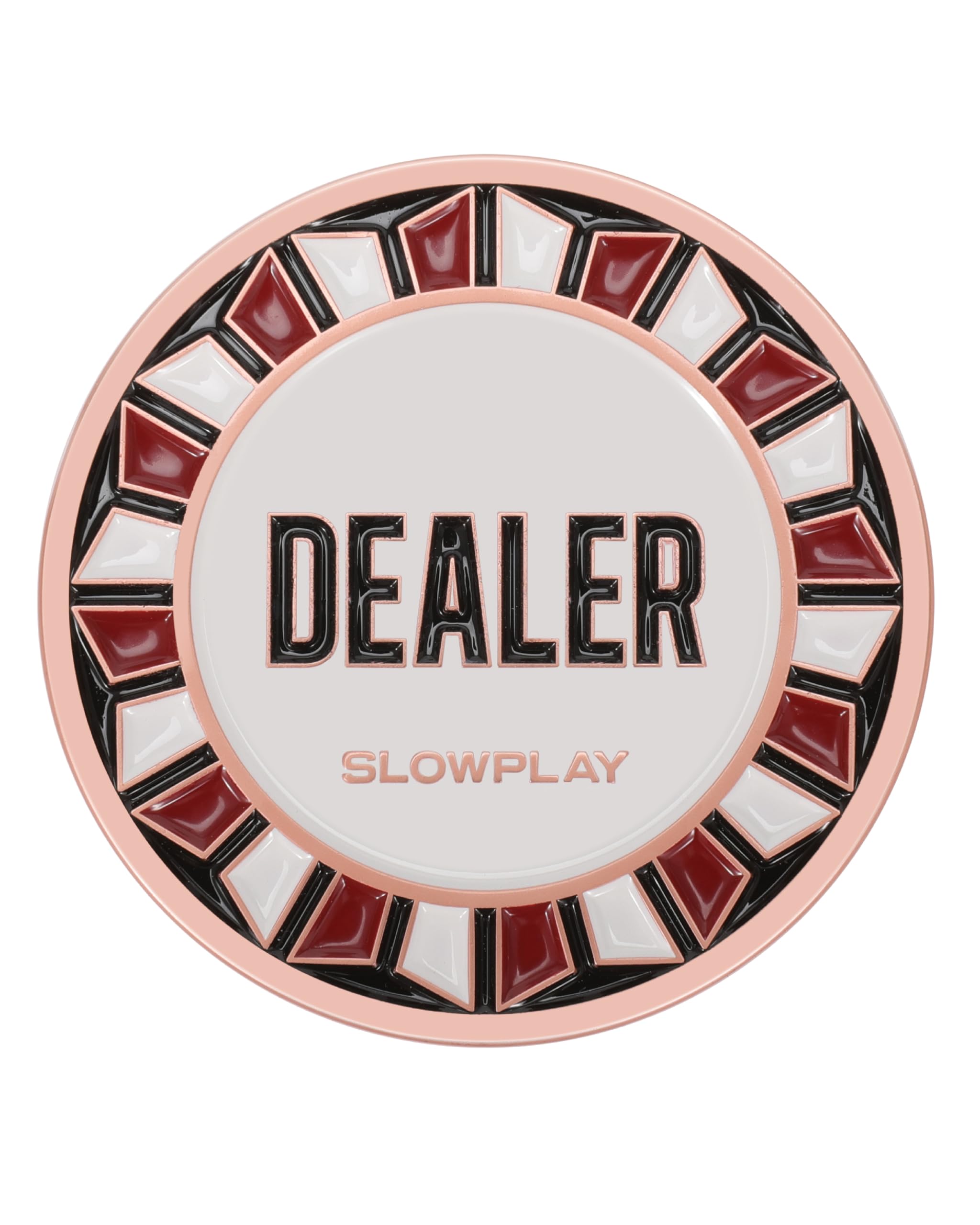 

SLOWPLAY Nash Кнопка дилера профессионального уровня для казино для Техасского Холдема 55 мм Покерный дилер Премиальный материал из цинкового сплава для покера, Кнопка, Аксессуары,