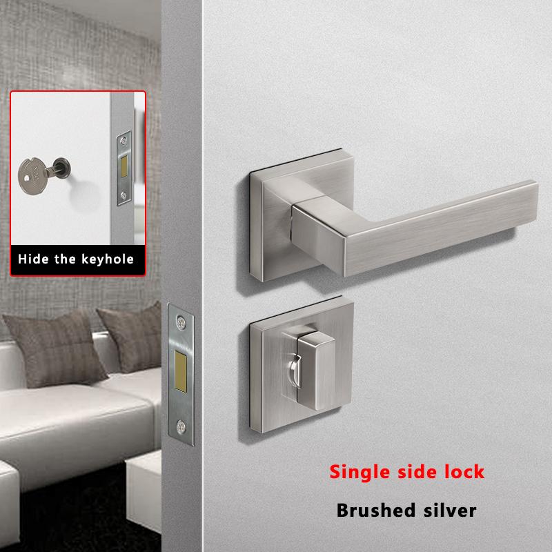 Invisible Door Lock Bedroom Single Side Secret Lock Chamber Door With Key Hidden Door Handle Background Wall Hidden Door Lock