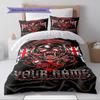 Set Biancheria da Letto Personalizzato con Nome e Motivo Motörhead Copripiumino Federa Decorazione per la Casa Regalo (1 * copripiumino + 2 * federa, senza nucleo)
