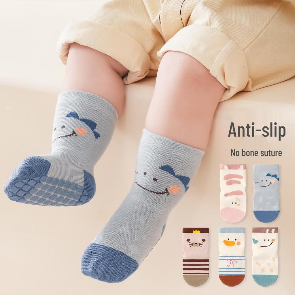 Minliu Non-slip Baby Socks - Cute Indoor Anti-slip Walking Socks for Infants and Toddlers