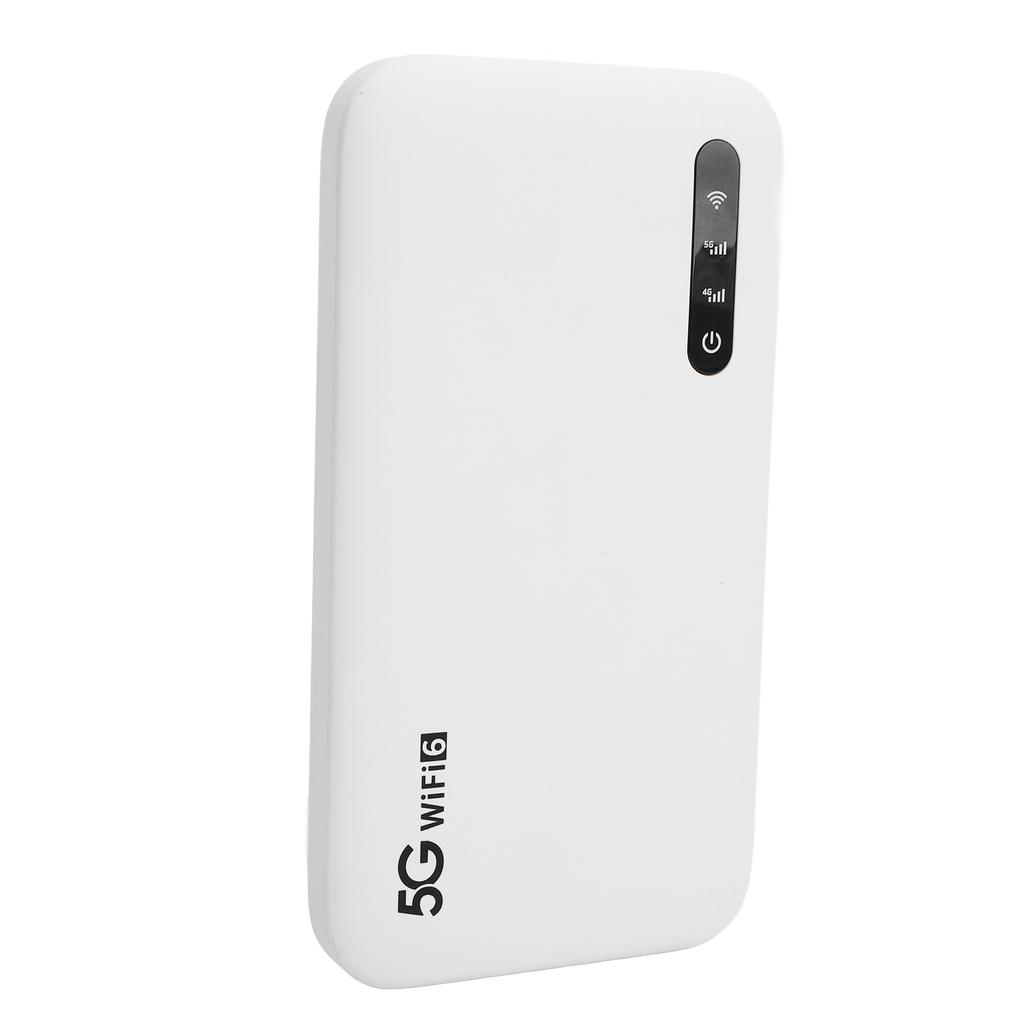 5G WiFi 6 Mobile Hotspot High Speed Support 16 Devices 6100mAh Portable WiFi Hotspot Router with SIM Card Slot for