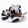 New Woolen Party Top Hat, European and American Bull Head, Western Cowboy Hat, Cow Pattern Sunscreen Visor