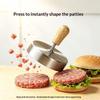 Rustfritt Stål Hamburgerkjøttpresse Patty-former Non-Stick Smashed Burger Form Kraftig Grillkjøkken Tilbehør