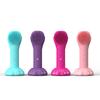 SHOmfrs Mini 2 1 Facial Cleansing Brush Exfoliators Wireless ABS Stainless Steel Handle Ultrasonic Deep Cleansing Whitening