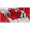 Canada Flag Wave Custom Tag Personalized Home Decor Waterproof Dustproof Ornament