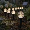 30/20/15 LED Solar Ground Plug Light, Crystal Ball Light, Atmosphere Light, Waterproof Path Light, Outdoor Courtyard Decoration