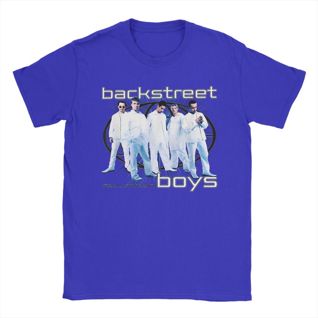 Backstreet Boys Millenium Globus T-Shirt Harajuku T-Shirts Kurzarm Streetwear Tops Sommer 100% Baumwolle O-Ausschnitt Kleidung