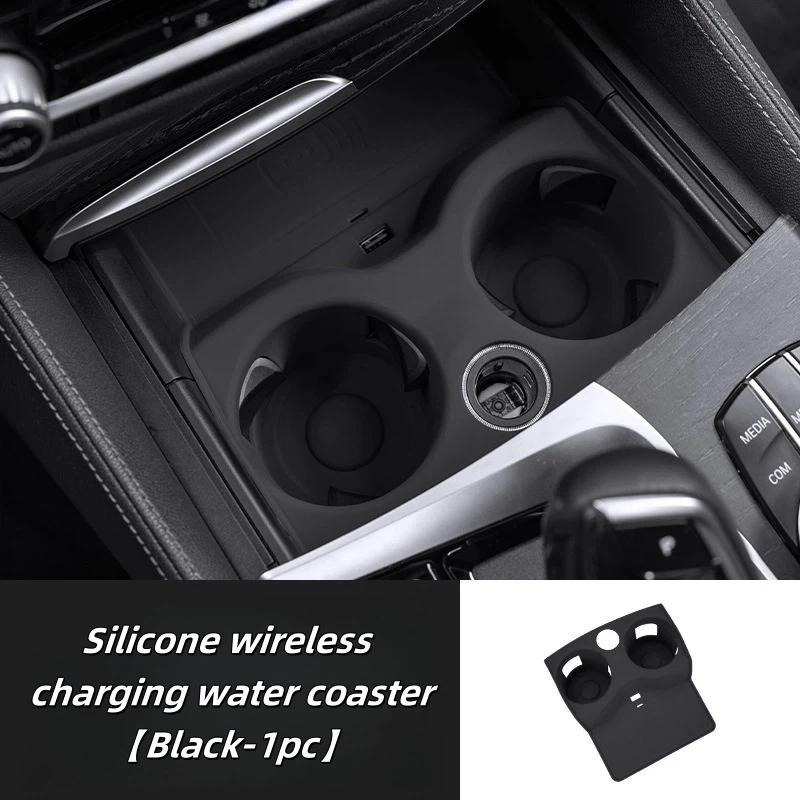 Silicone Center Control Panel Pad Cup Holder Mat For BMW 5 6 Series GT Interior Anti-Slip Car Accessories