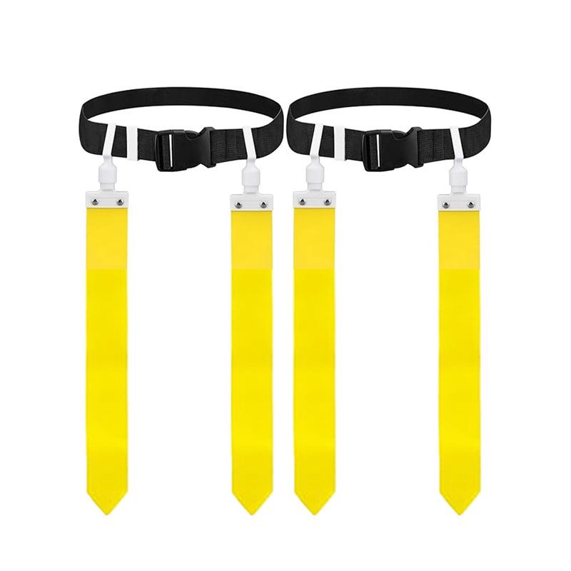 Многоцветный поясной флаг с воздушной пряжкой для американского футбола