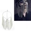Tassels Face Chain Masquerade Mask for Halloween Costumes, Nightclub Party
