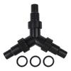 Easy Assembly Y Water Distributor Connector Hose Multiple Outlets