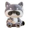 Plush Sitting Raccoon Doll Stuffed Animal Bedtime Companion Room Decor Kid Gift