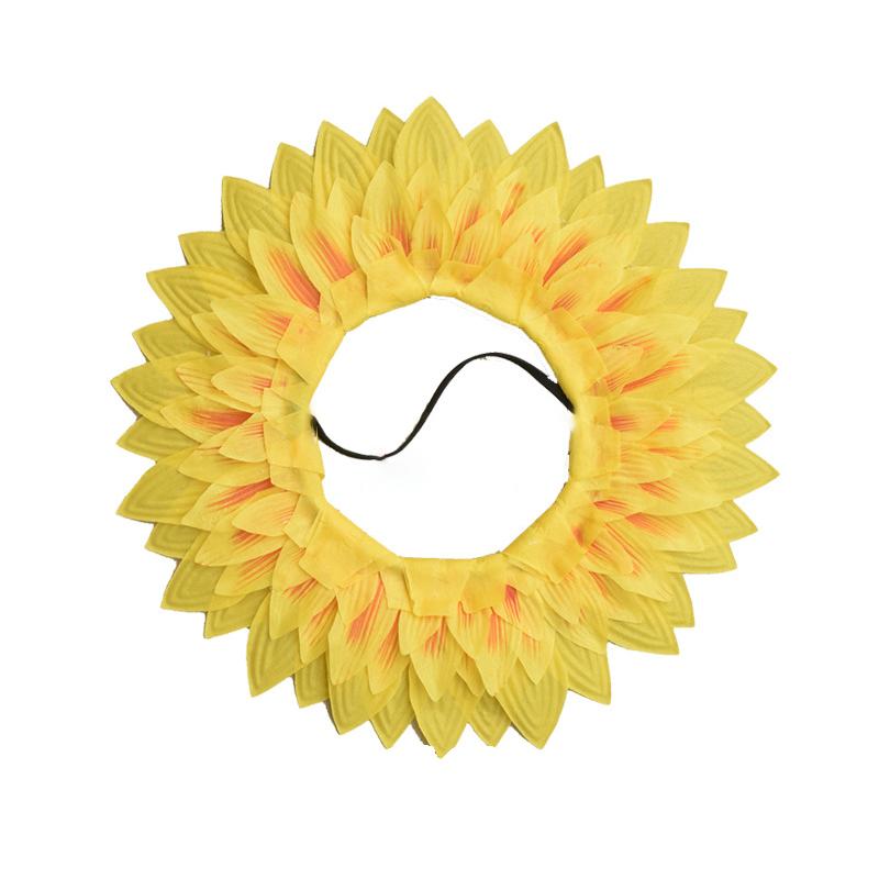 

Sunflower Headgear Funny Stage Performance Props For Dance Party Festival Games Kids Teens Adults Cosplay Costumes 42cm