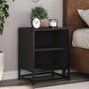 VidaXL Bedside Tables 2 Pcs Black 40x31x50 Cm Engineered Wood Metal, Side Table, Bedside Cabinet, Side Table 848700
