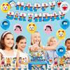 30pcs Doraemon Theme Party Supplies Include a Banner, Balloons, Cake Toppers