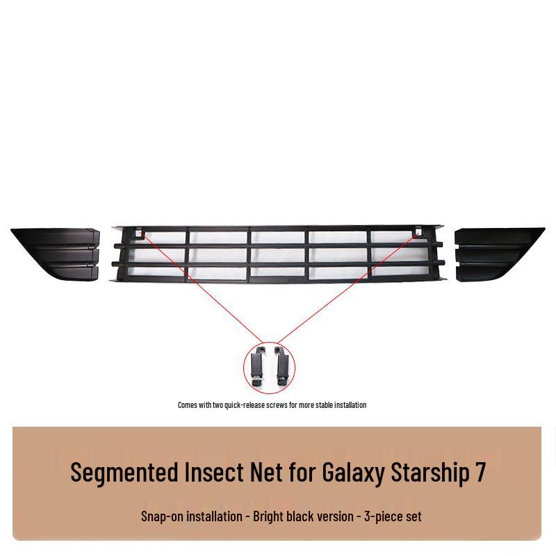 

Geely Galaxy Starship 7EMi Insect Net Grille Radiator Cover - No Bumper Removal Needed