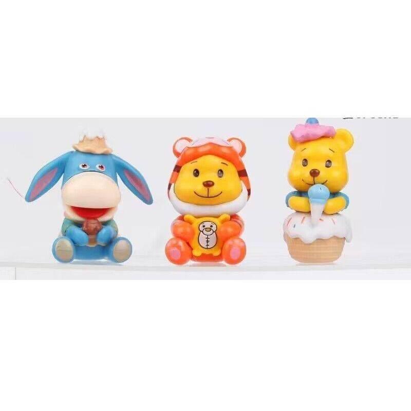 Cute 4th Generation Winnie The Pooh Tigger Piglet Eeyore Toy Figure Doll 8cm Plastic/plastic Anime Character Other