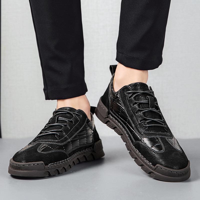 Модные мужские повседневные высококачественные кожаные туфли — фото 7