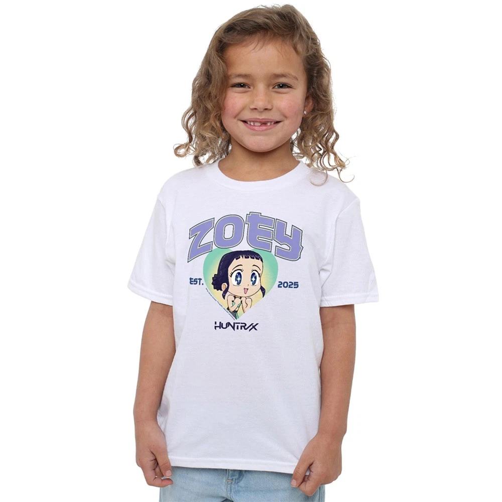 Kpop Demon Hunters - Huntrix Zoey Collegic Kids T-shirt, White 100