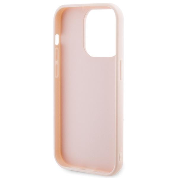 Karl Lagerfeld KLHCP15X3DMBKCP iPhone 15 Pro Max 6.7" Pink Hardcase 3D Rubber Glitter Logo