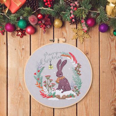 Weihnachtsstickset Bastelset Zubehör Kreative Heimdeko DIY Materialpaket Weihnachten
