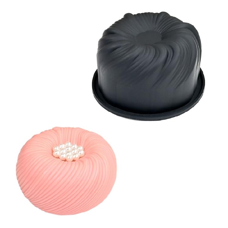 

Yarn Ball Shaped Silicone Mousse Cake Molds for Birthdays and Gatherings Creative Dessert Mould Chocolate Baking Tool чорний