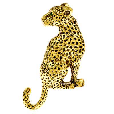Nuevo Broche de leopardo Pin joyería Animal abrigo de invierno vestido accesorios de fiesta regalo