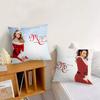 Singer M-Mariah Carey Merry Christmas Cushion Cover Pillow Cover Decoration Room Home Sofa Living Office Car Nordic Simplicity