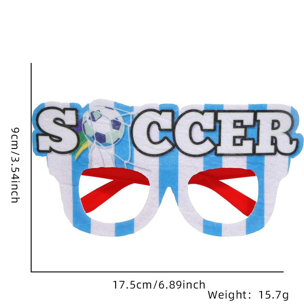 Football Decoration Photo Prop Glasses Football World Regional Match Theme Party Decoration Football Element Fan Supplies