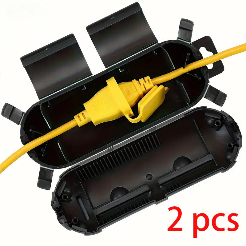 Outdoor Extension Line Safety Cover Waterproof Sealed and Weather Resistant Electrical Connection Box Protecting Outdoor Sockets
