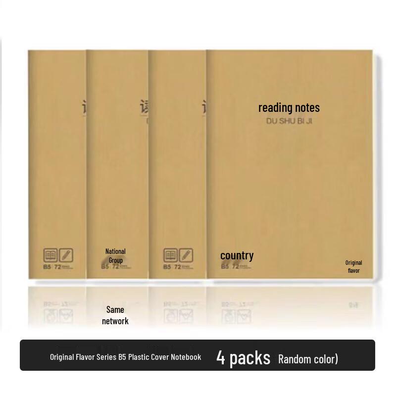 M&G B5 Benwei Series Softcover Notebooks (4-Pack)