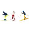1:64 Scale Hand Painted Figure Miniature People for Dioramas Props,Photography Collector Skiing People Figure Models