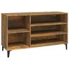 VidaXL Shoe Cabinet Smoked Oak 102x36x60 Cm Engineered Wood 819753