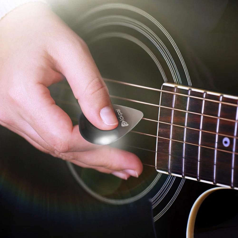 Guitar Touch Luminous Pick with High-Sensitivity LED Light Stringed Instrument Plectrum for Bass Ukulele Electric Guitarists