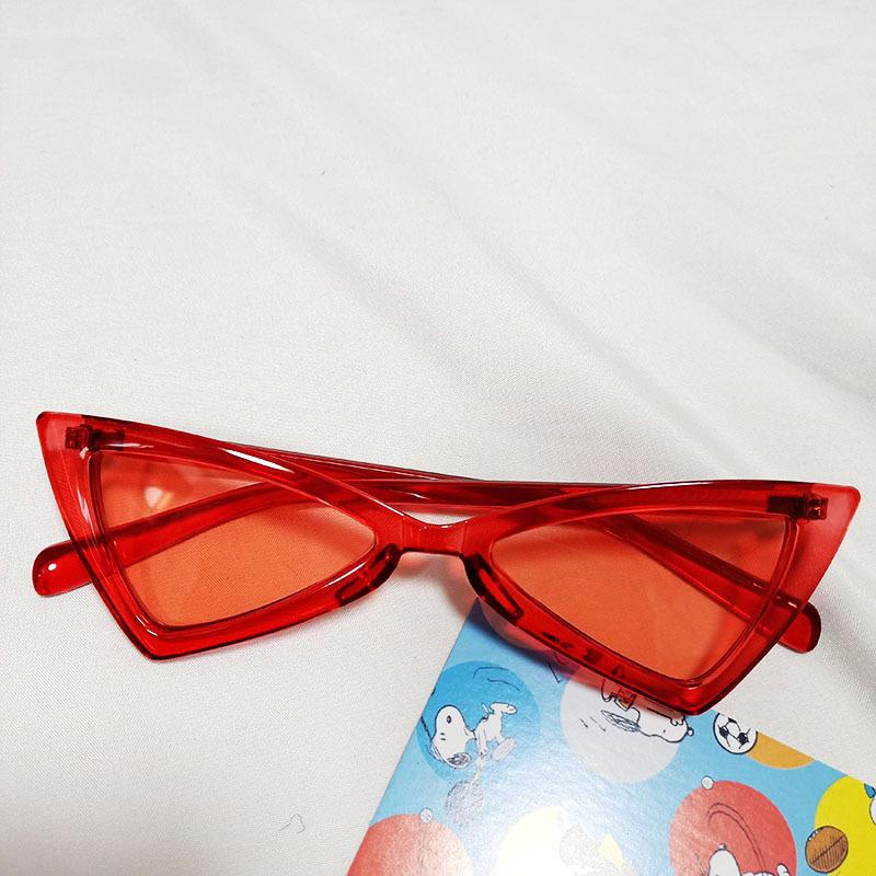 Sexy Cat Eye Triangle Sunglasses Retro Female UV400 Sun Glasses Streetwear Fashion Trendy Eyewear