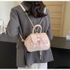 New trendy bow portable backpack versatile simple niche going out commuting travel women's bag