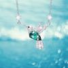 Collana a Catena Colibrì Ciondolo Uccello Smaltato Blu Raffinato Collana a Catena Clavicolare Per Donne Gioielli Regali per Feste Anniversari