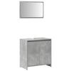 Vidaxl 2-Piece Bathroom Furniture Set, Concrete Grey